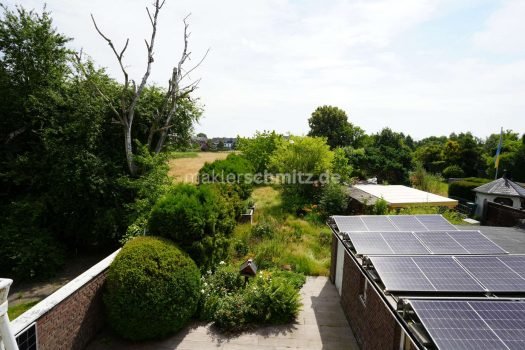 Gartenansicht Balkon